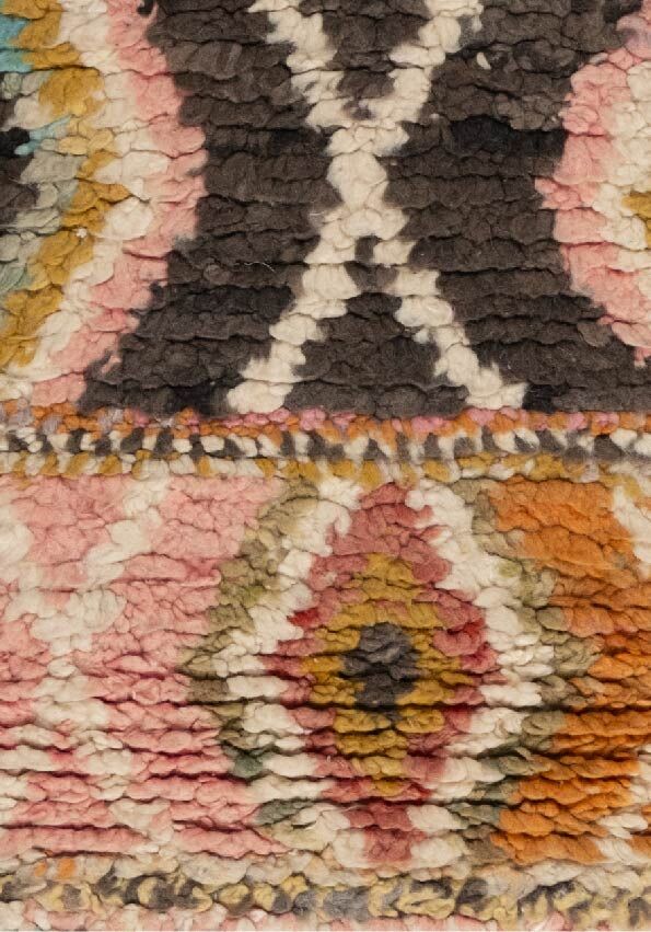 Tapis marocain tribal coloré