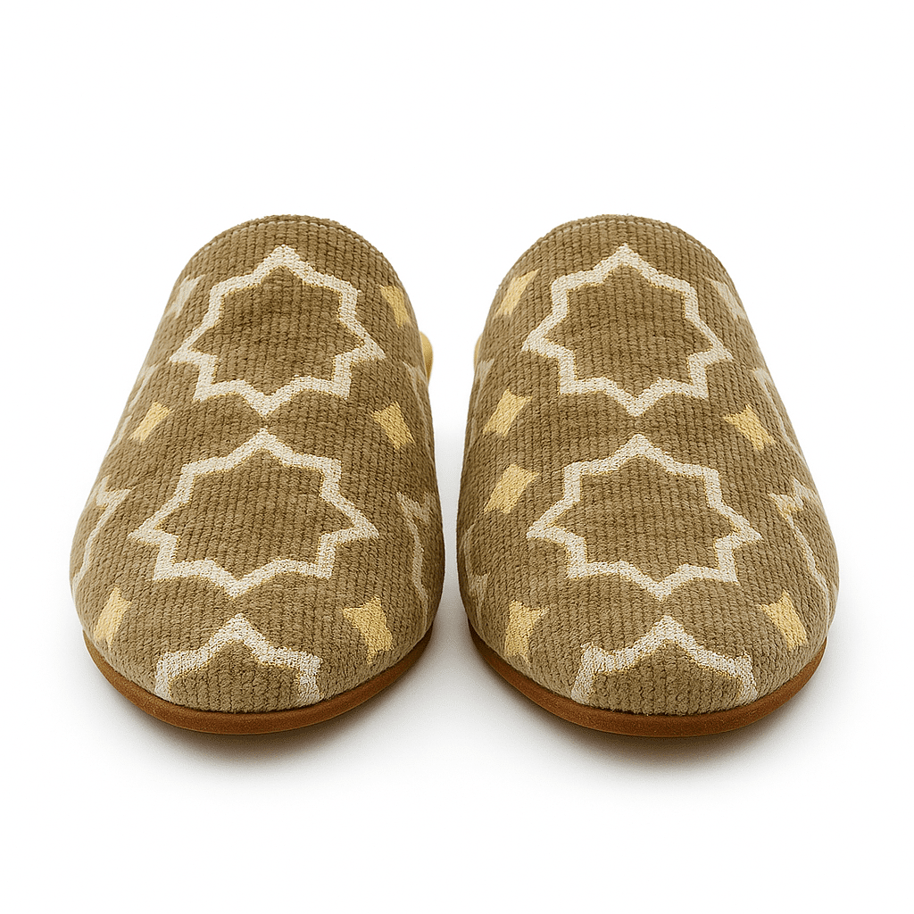 Chaussons mules marocains de luxe Tamghra pour dames
