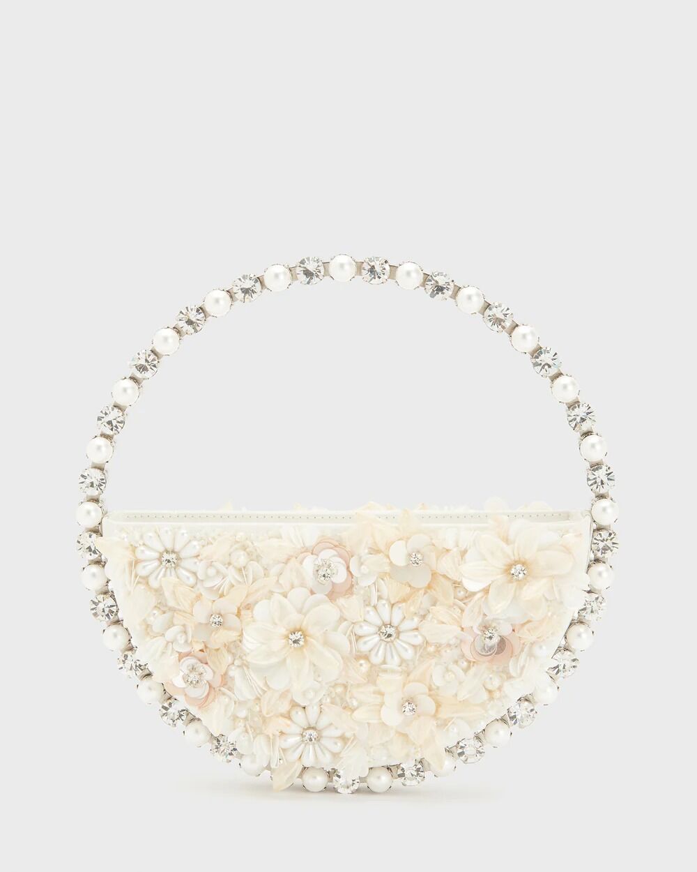 Floral Pearlescent Eternity Clutch