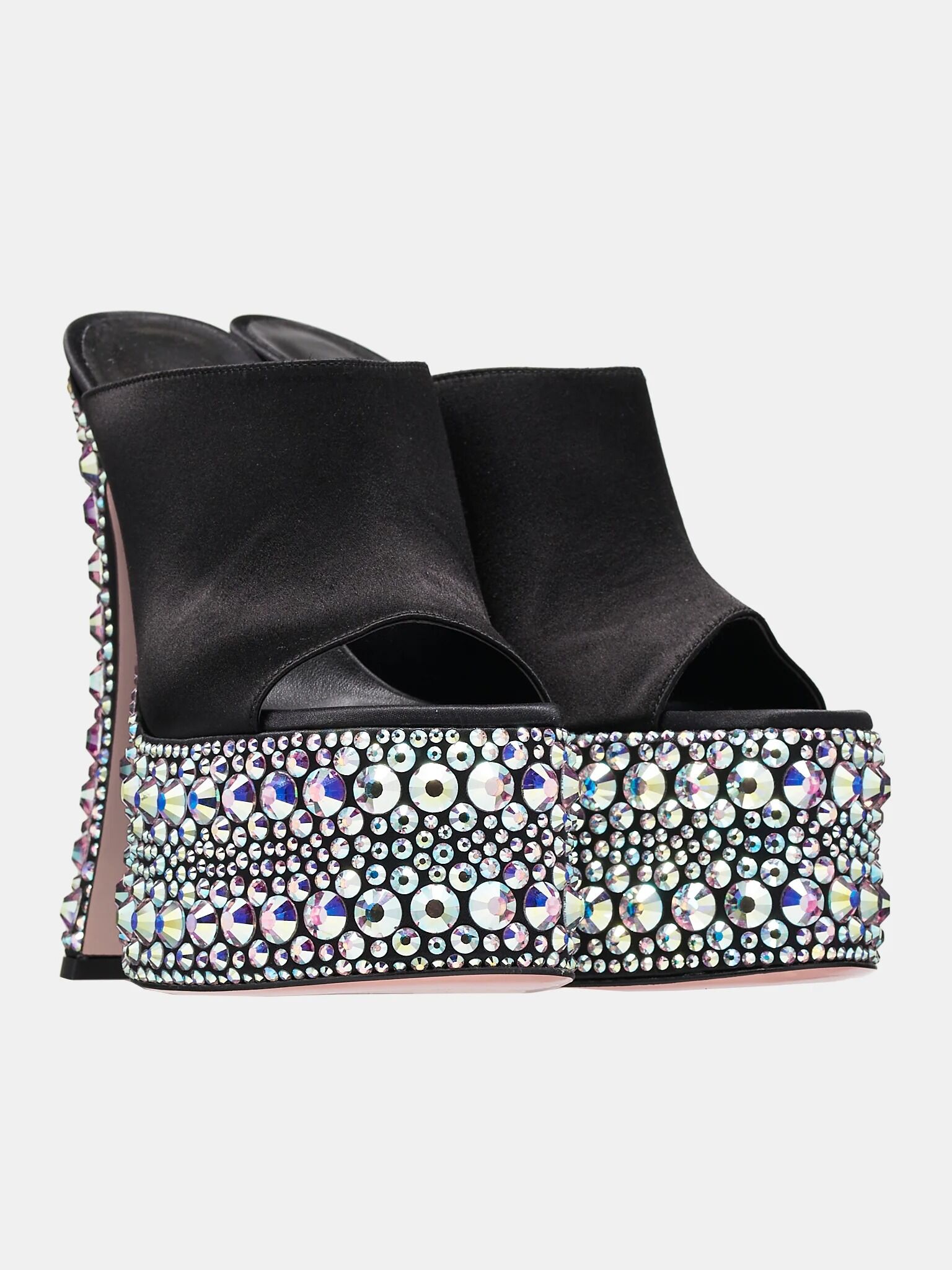 Theodora Crystal-Embellished Mules