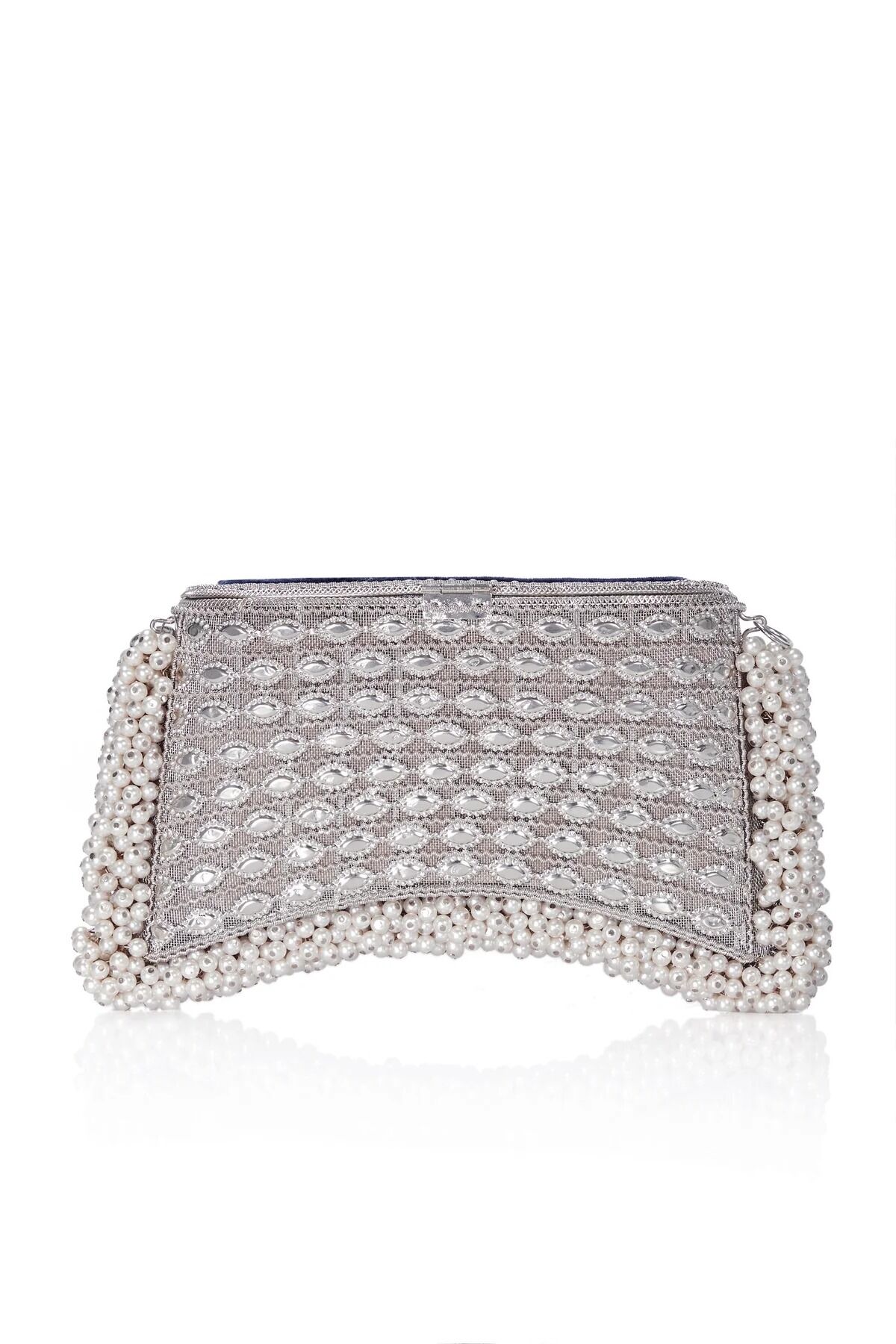 Zeenat Pearl Purse -Midnight Blue thumbnail 3