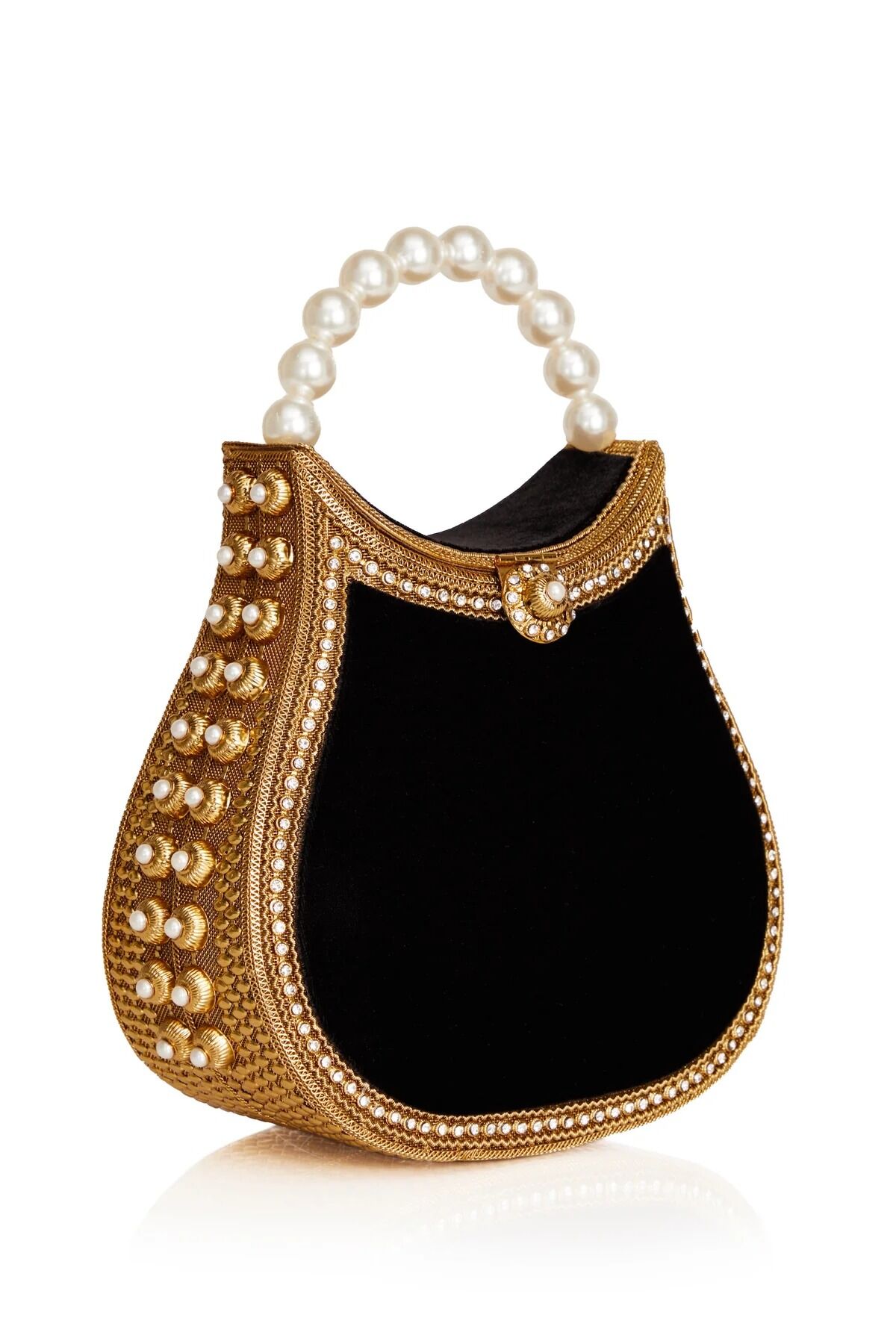 Nimmi Pearl Purse -Cocktail Black