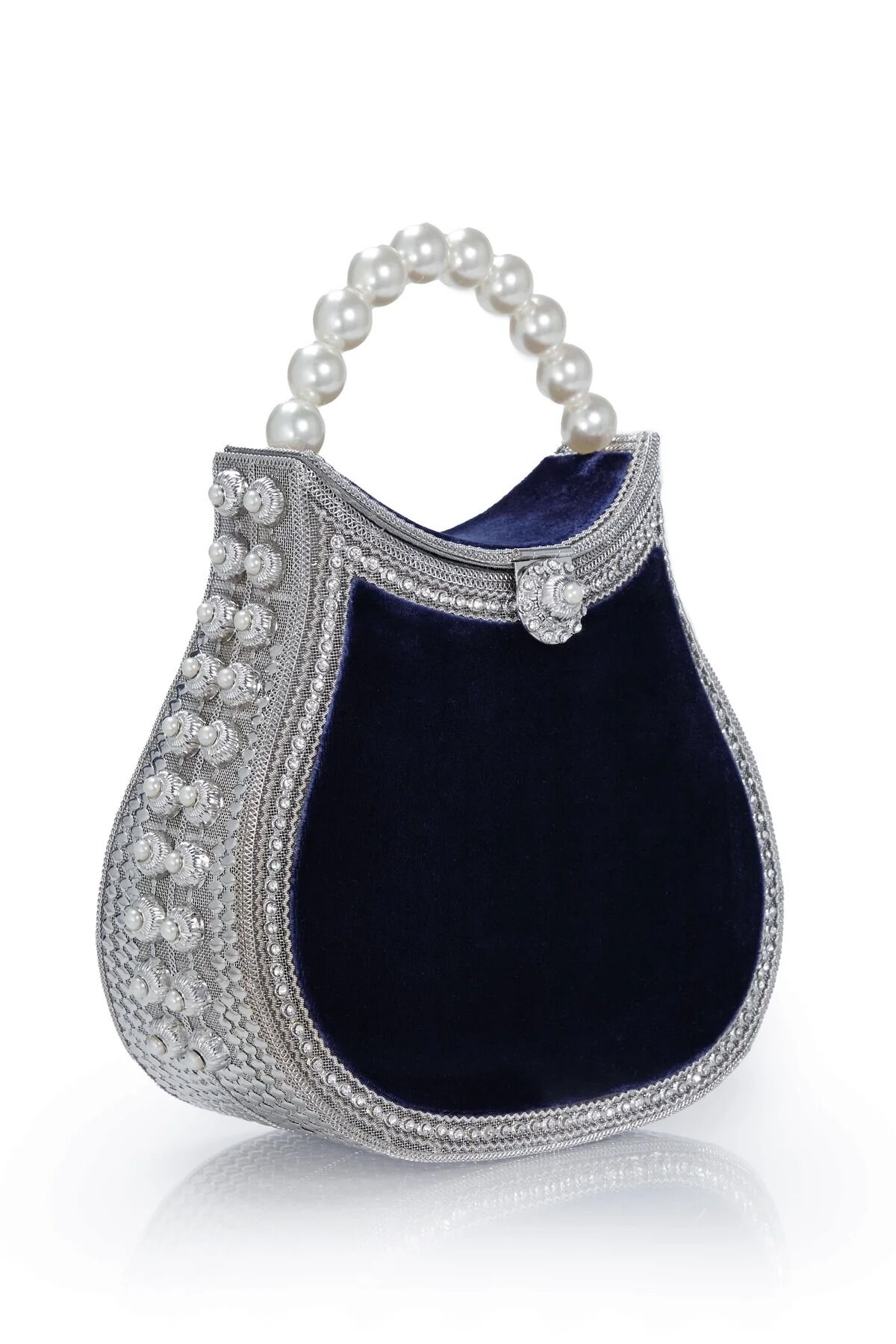 Nimmi Pearl Purse -Midnight Blue