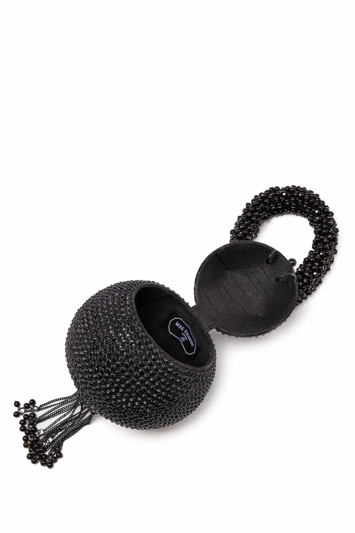 All That Glitters -Babi Crystal Pearl Bracelet-Midnight Black thumbnail 4