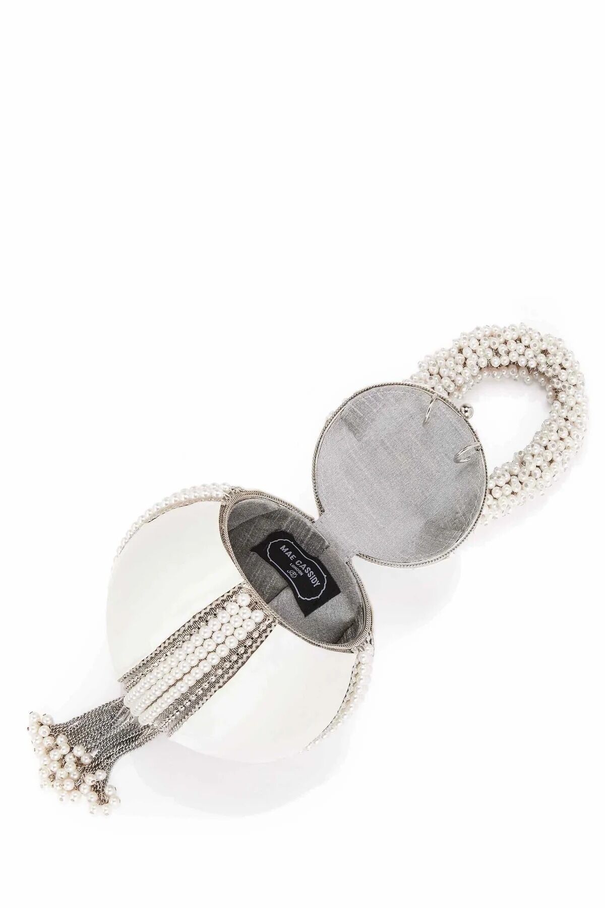 Babi Pearl Bracelet -Bridal -Classic -Silver & Off-White thumbnail 4