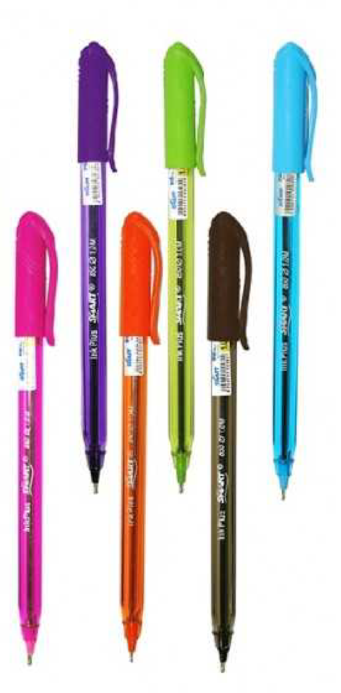 6 STYLOS A BILLE COULEURS FUN SMART INKPLUS