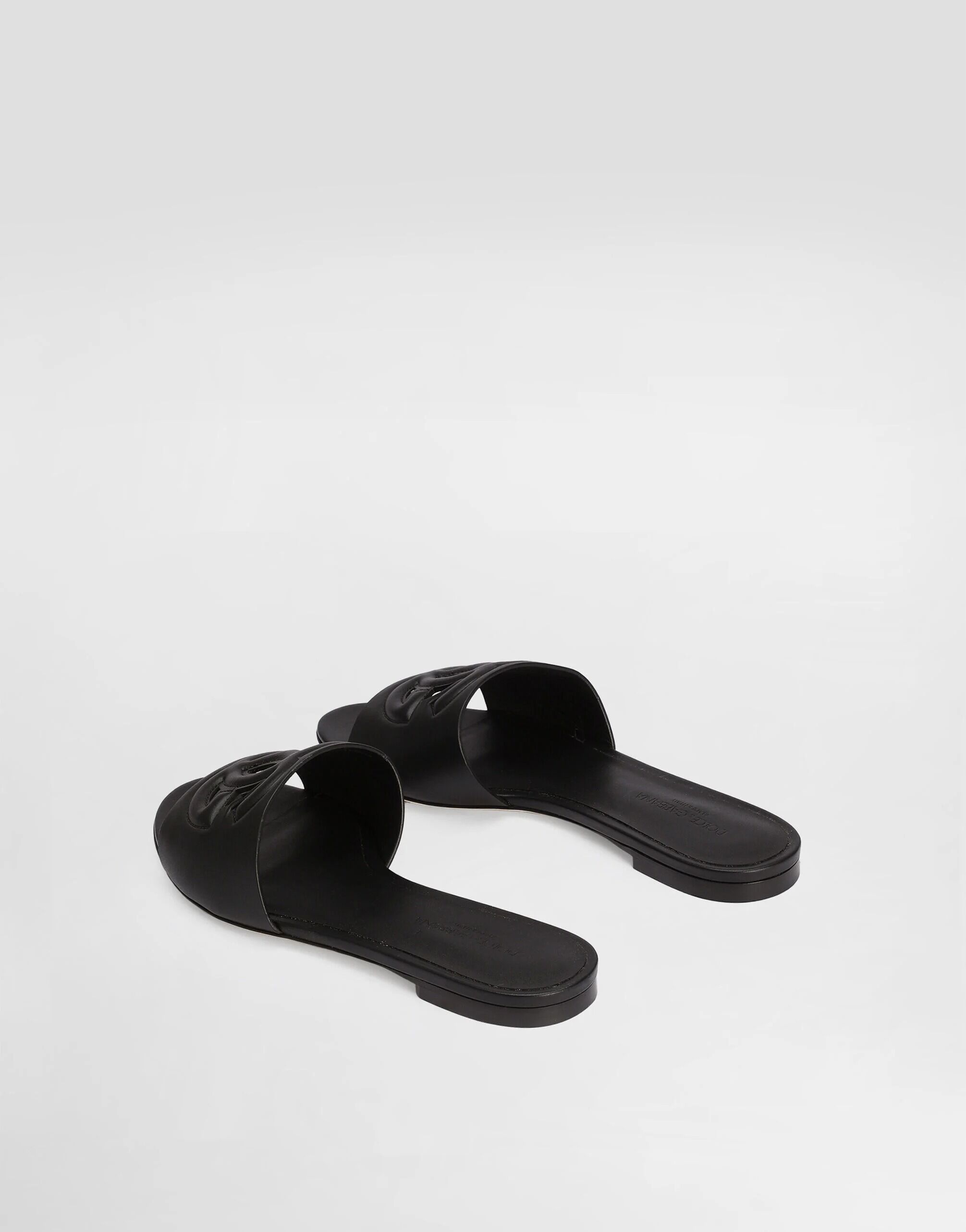 Calfskin Slides With DG Millennials Logo thumbnail 4