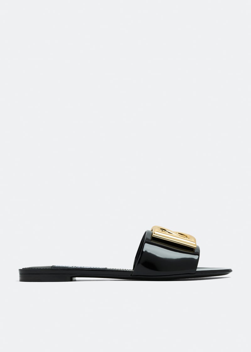 DG logo Sandals-Black