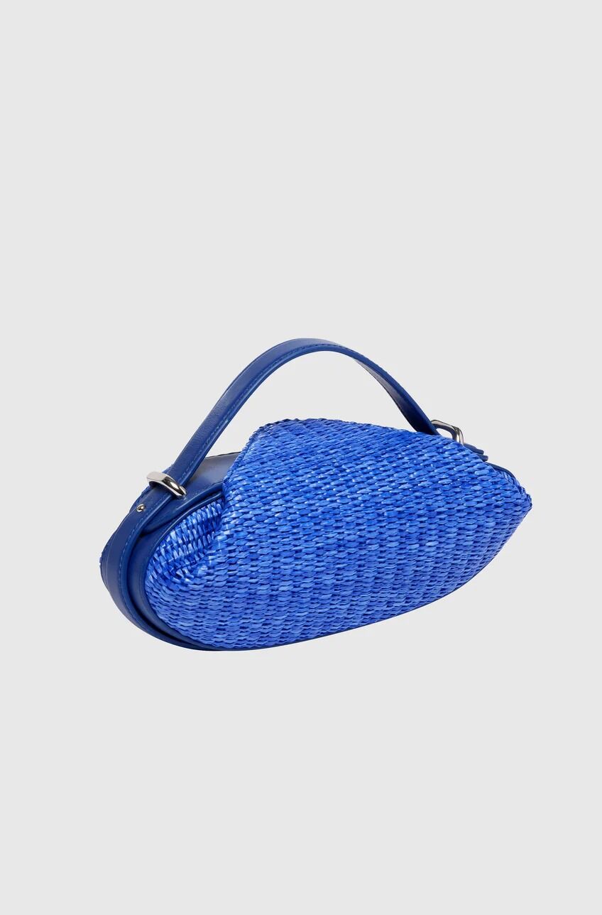 Dinner Roll - Amalfi Blue Raffia And Leather thumbnail 3