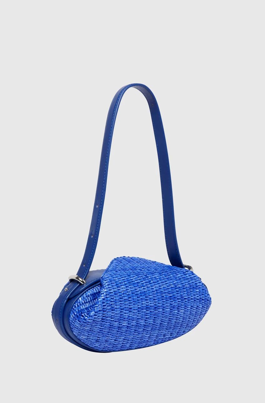Dinner Roll - Amalfi Blue Raffia And Leather thumbnail 4