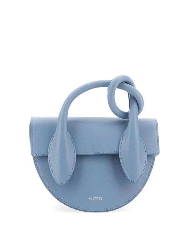 Pretzel - Sky Blue Smooth Leather