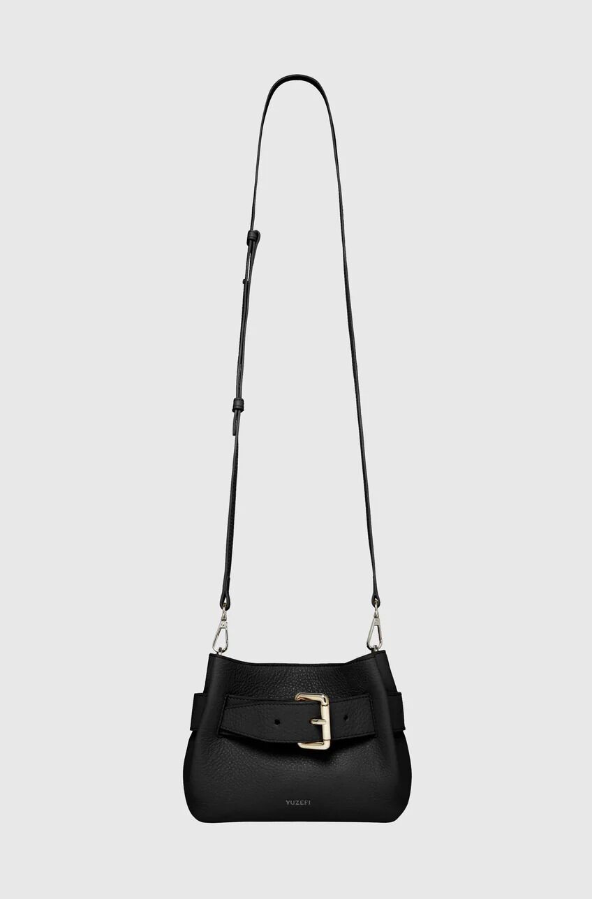 Shroom - Black Pebble Grained Leather thumbnail 3