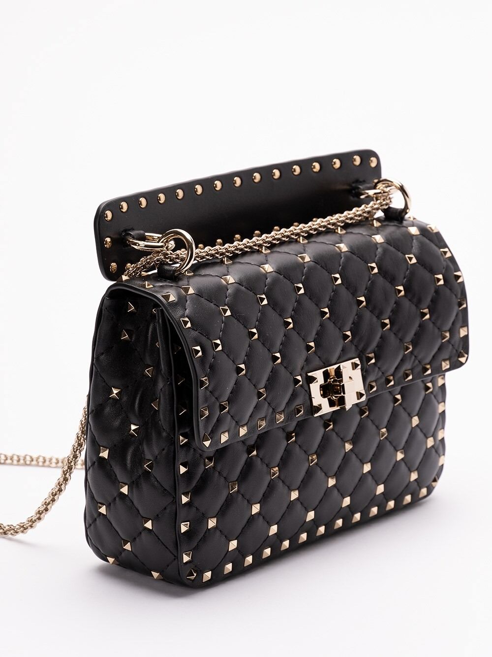 Rockstud Spike` Medium Shoulder Bag