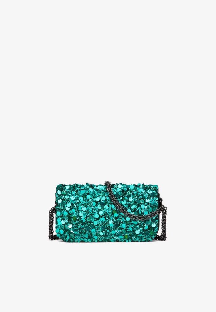 Small Locò Sequined Shoulder Bag thumbnail 3