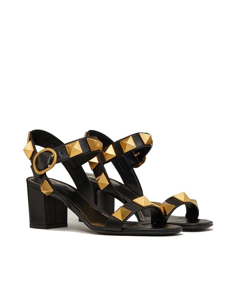 SANDALE ROMAN STUD EN CUIR DE VEAU