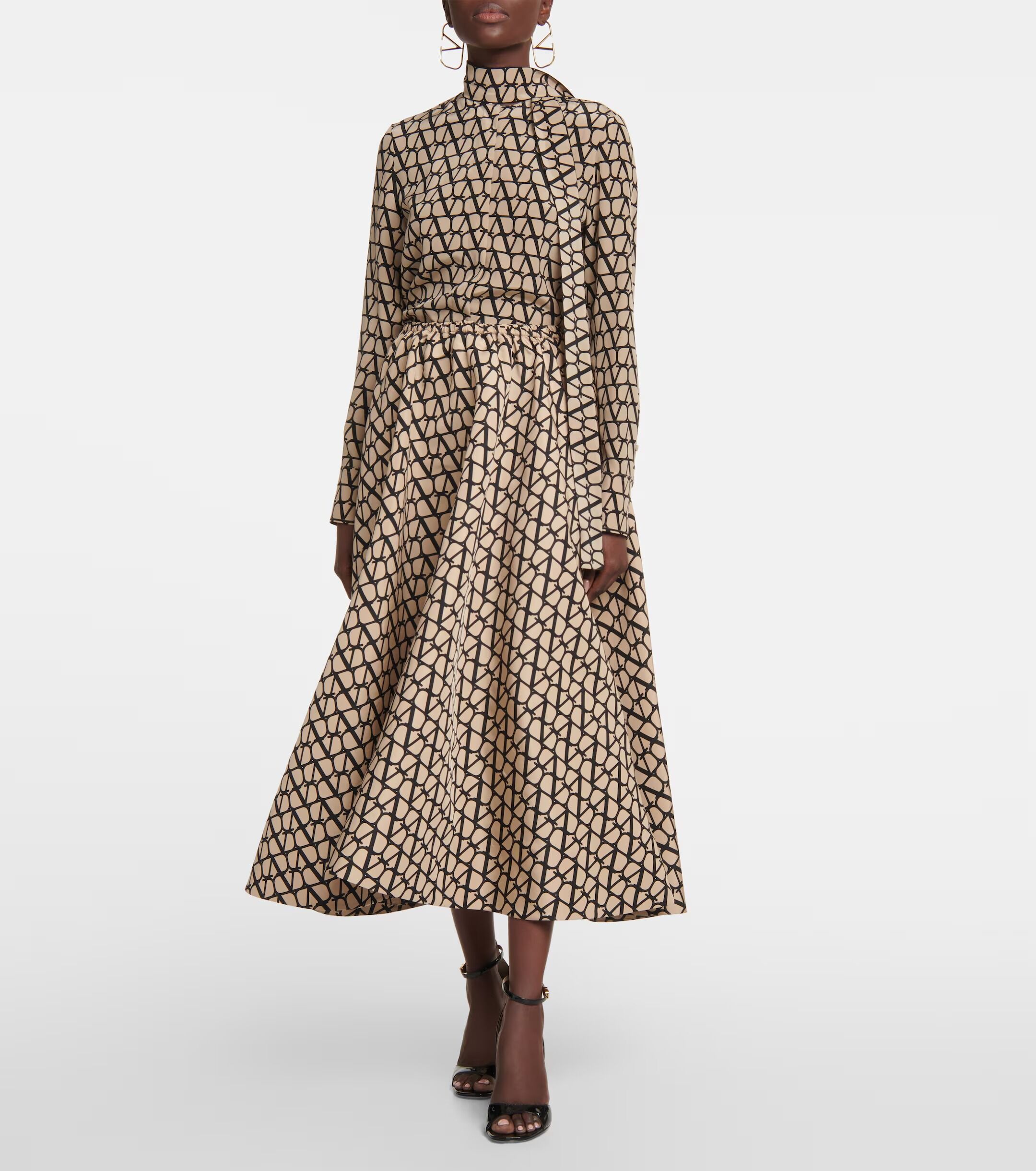 Jupe Midi Toile Iconographe En Soie