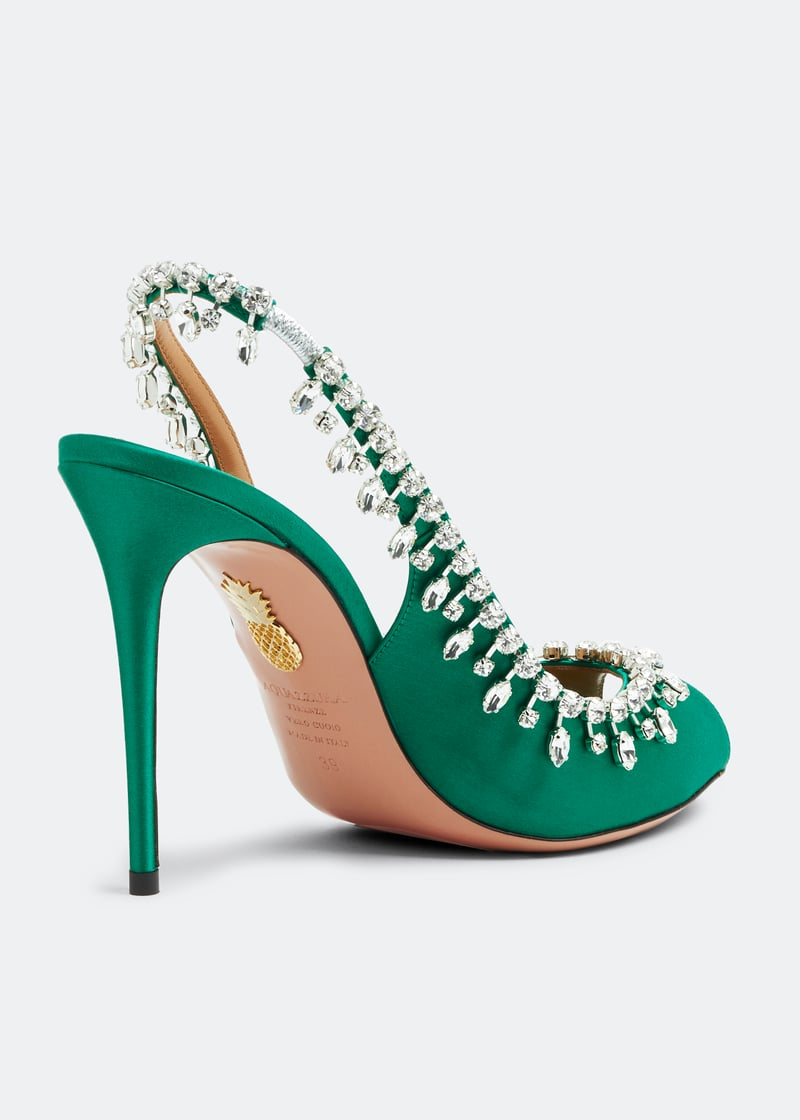 Temptation crystal 105 sandals-GREEN thumbnail 4