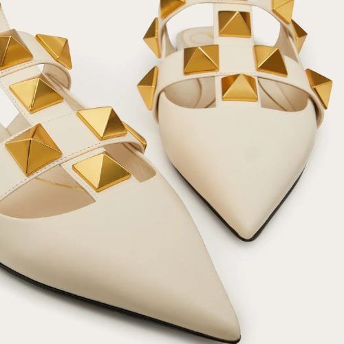 BALLERINES ROMAN STUD EN CUIR DE VEAU thumbnail 5