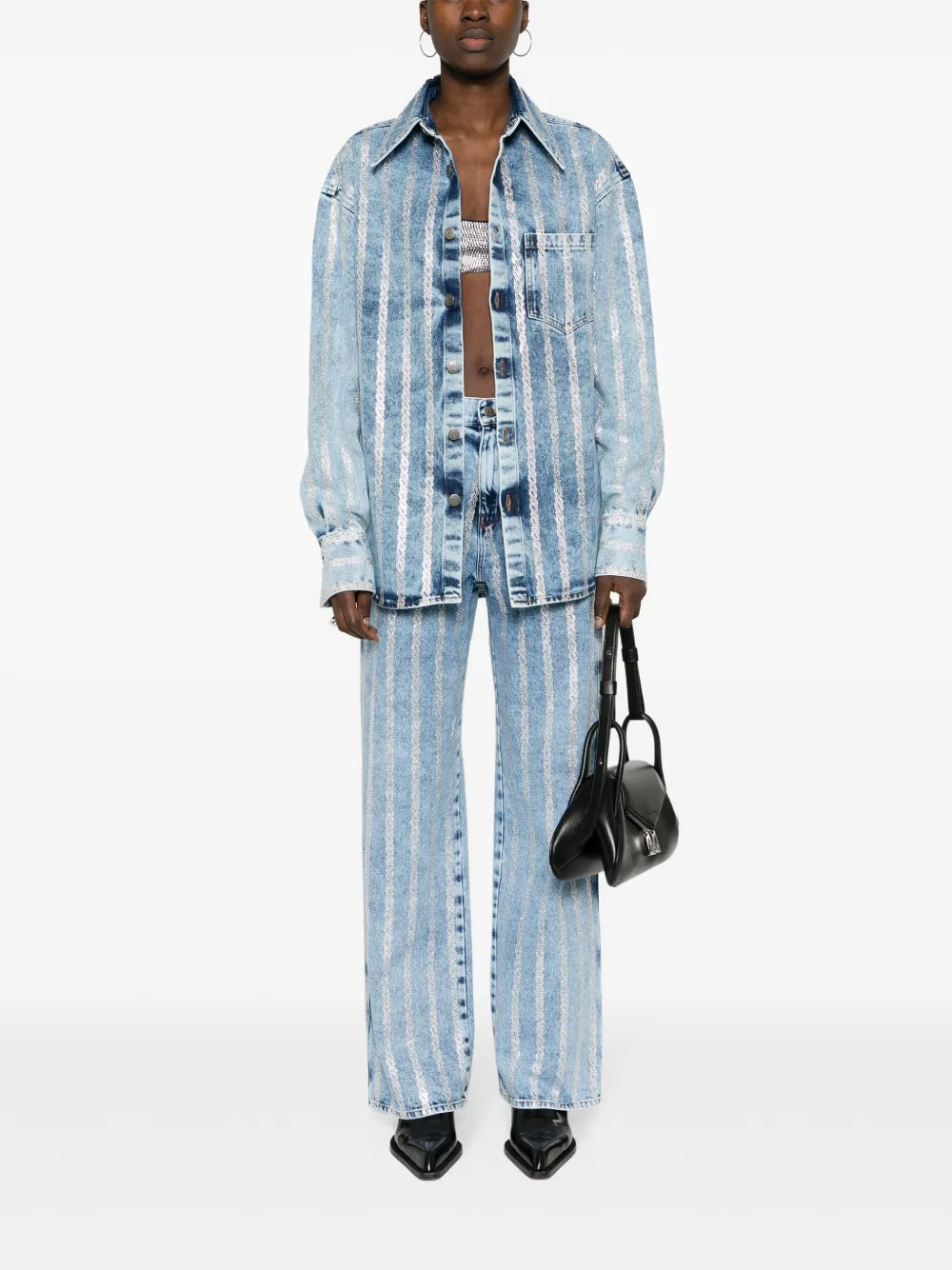 MARBELD JEANS WITH CRYSTAL  thumbnail 4