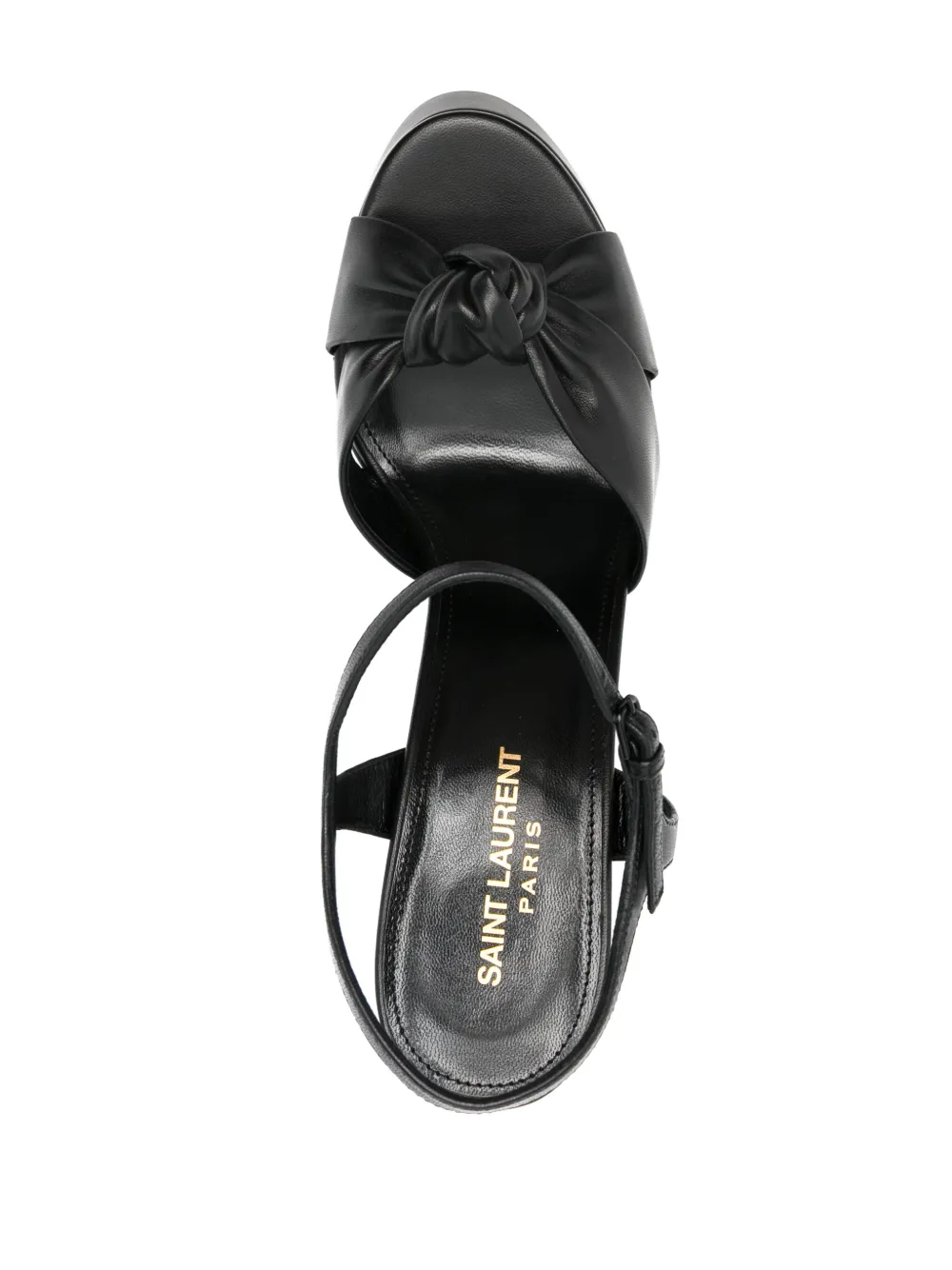 Sandales en cuir à plateforme