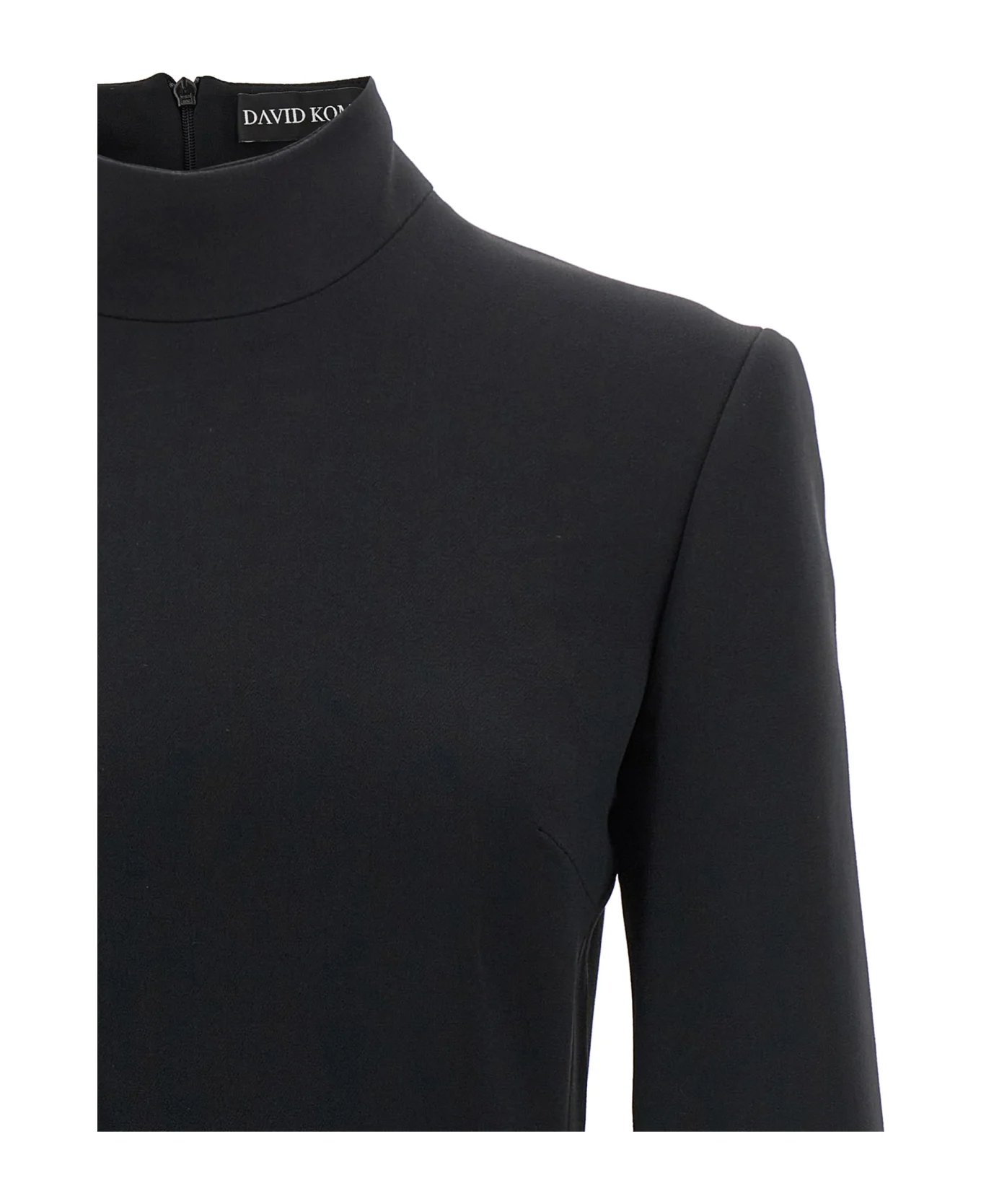 ROBE MINI À OURLET CHAÎNE EN CRISTAL 3D