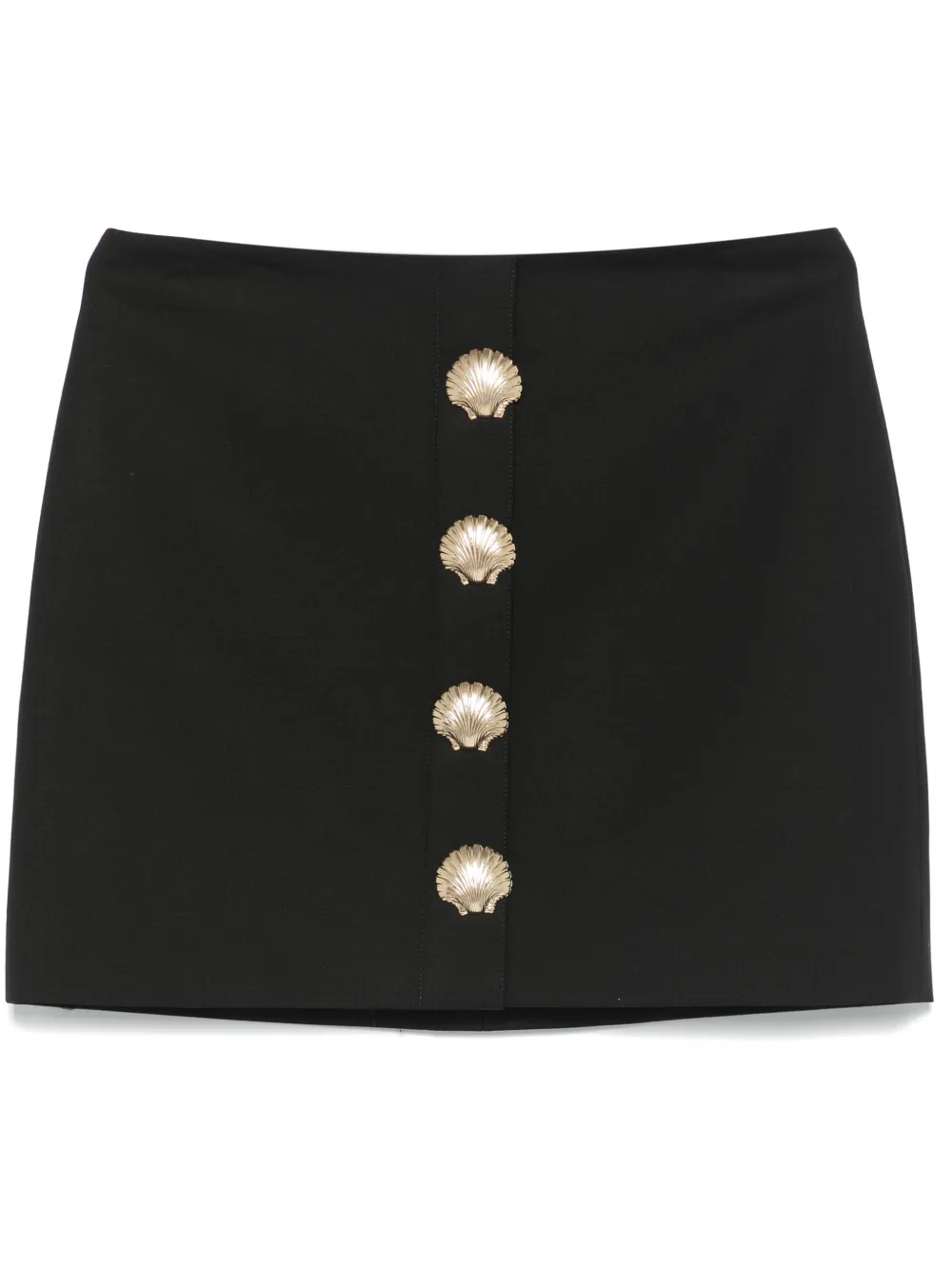 mini skirt with sea shell pin detailing