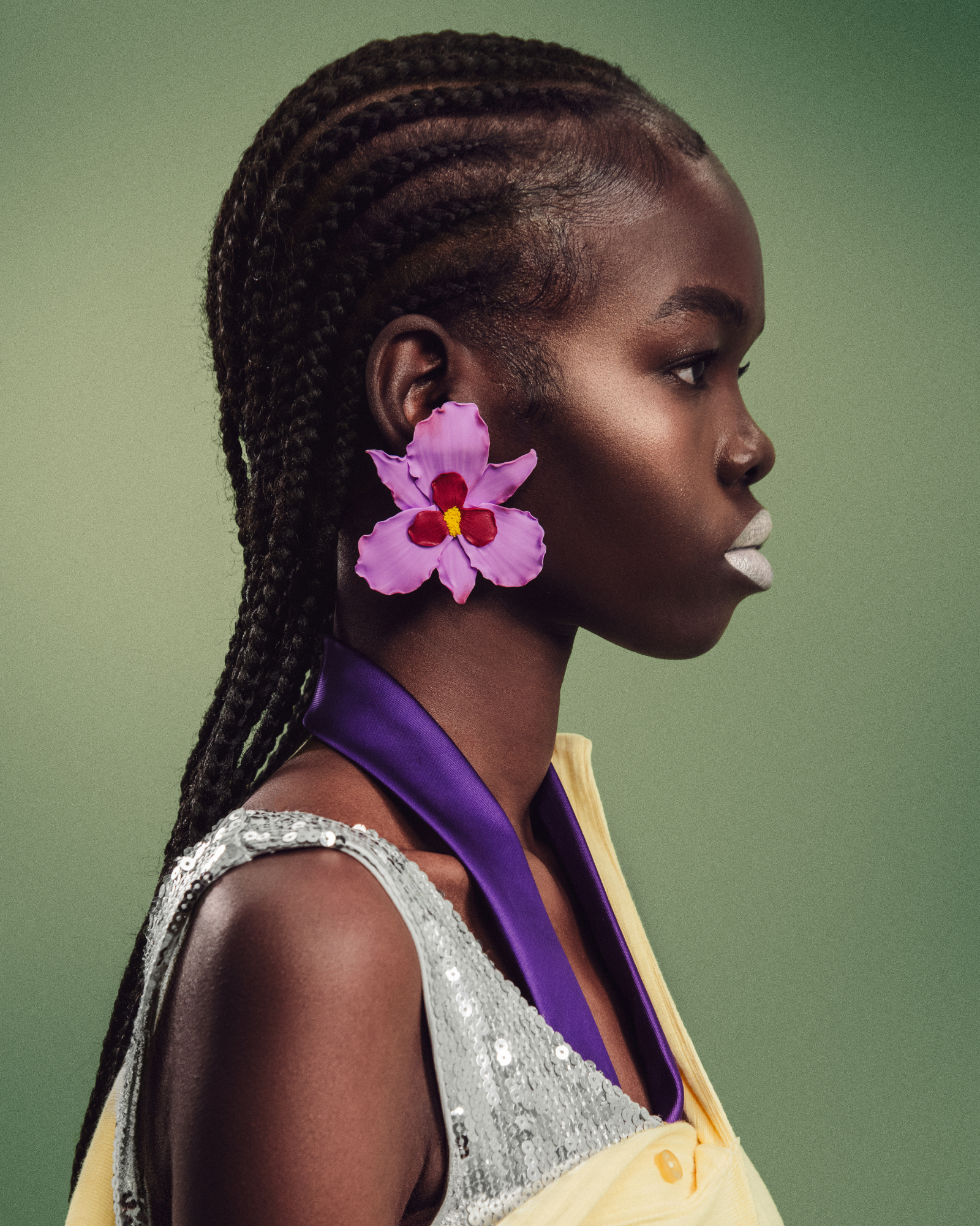 Purple Orchids - Boucles d’oreilles