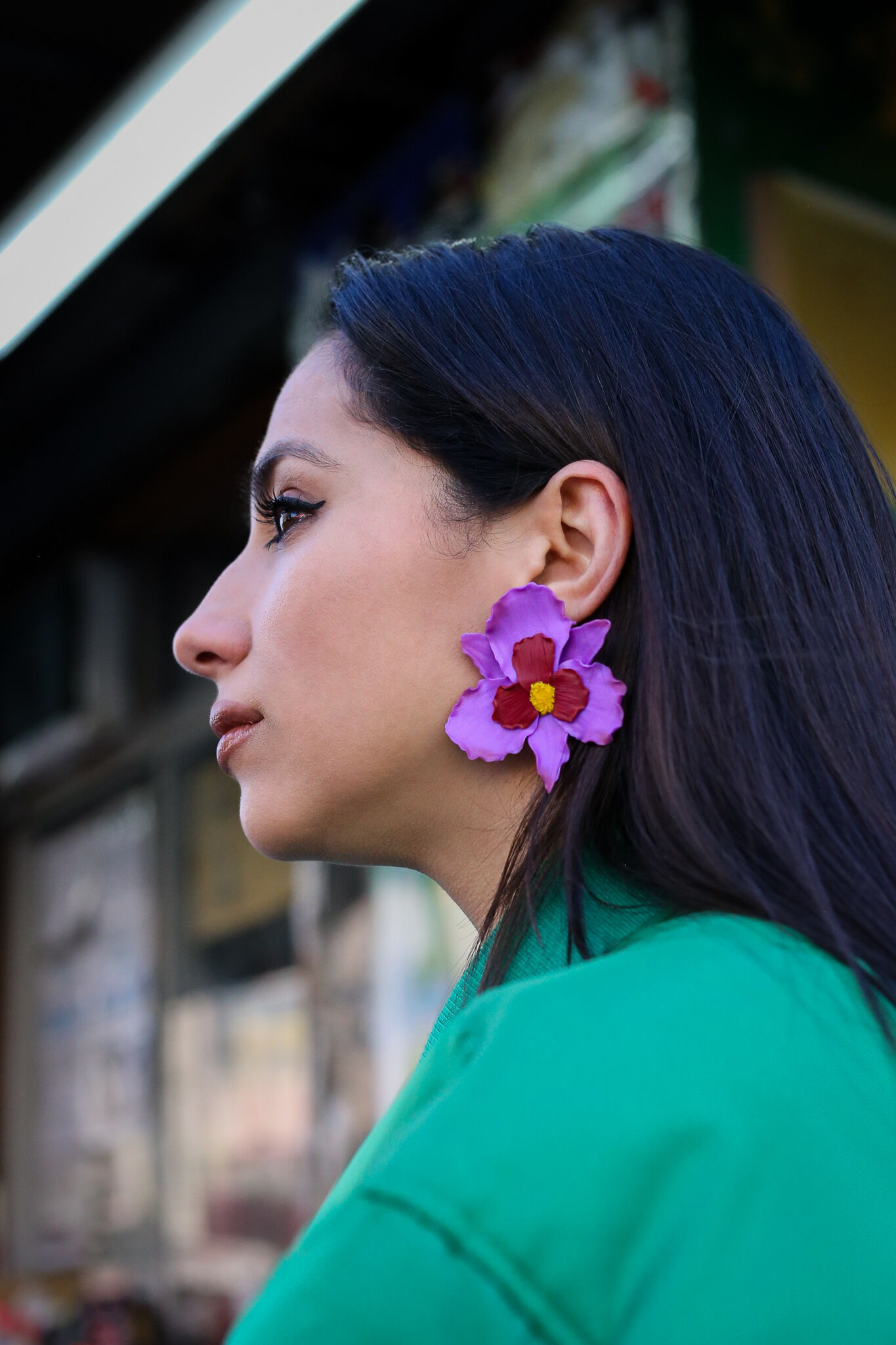 Purple Orchids - Boucles d’oreilles thumbnail 3