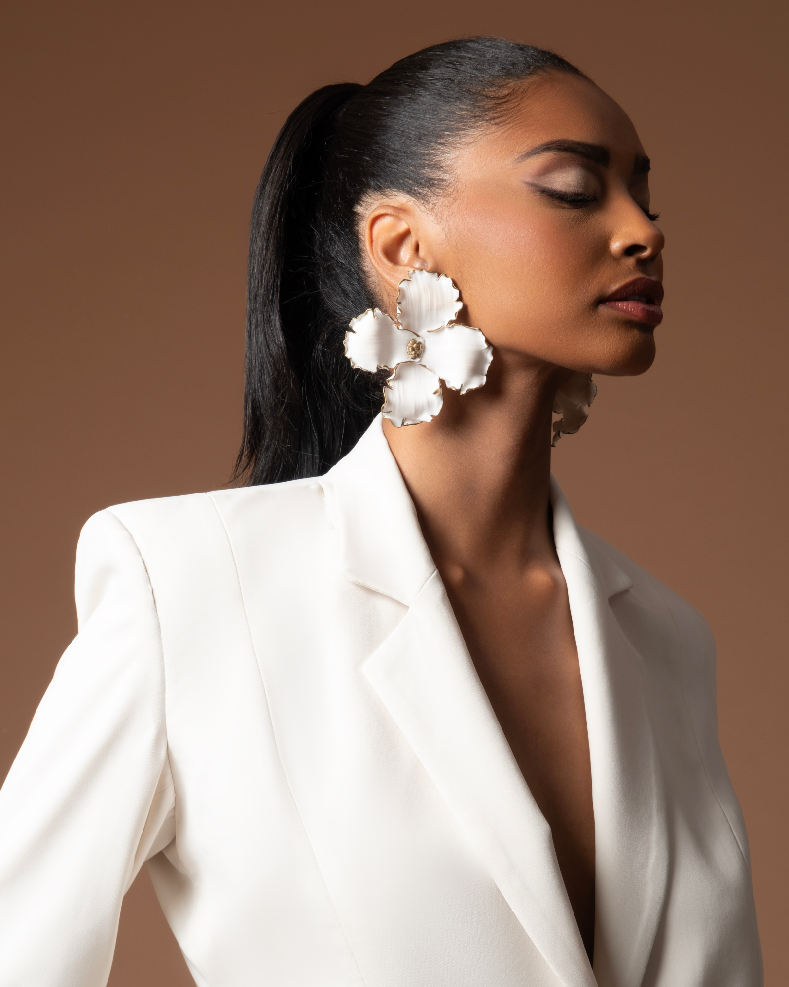 White Lily - Boucles d’oreilles