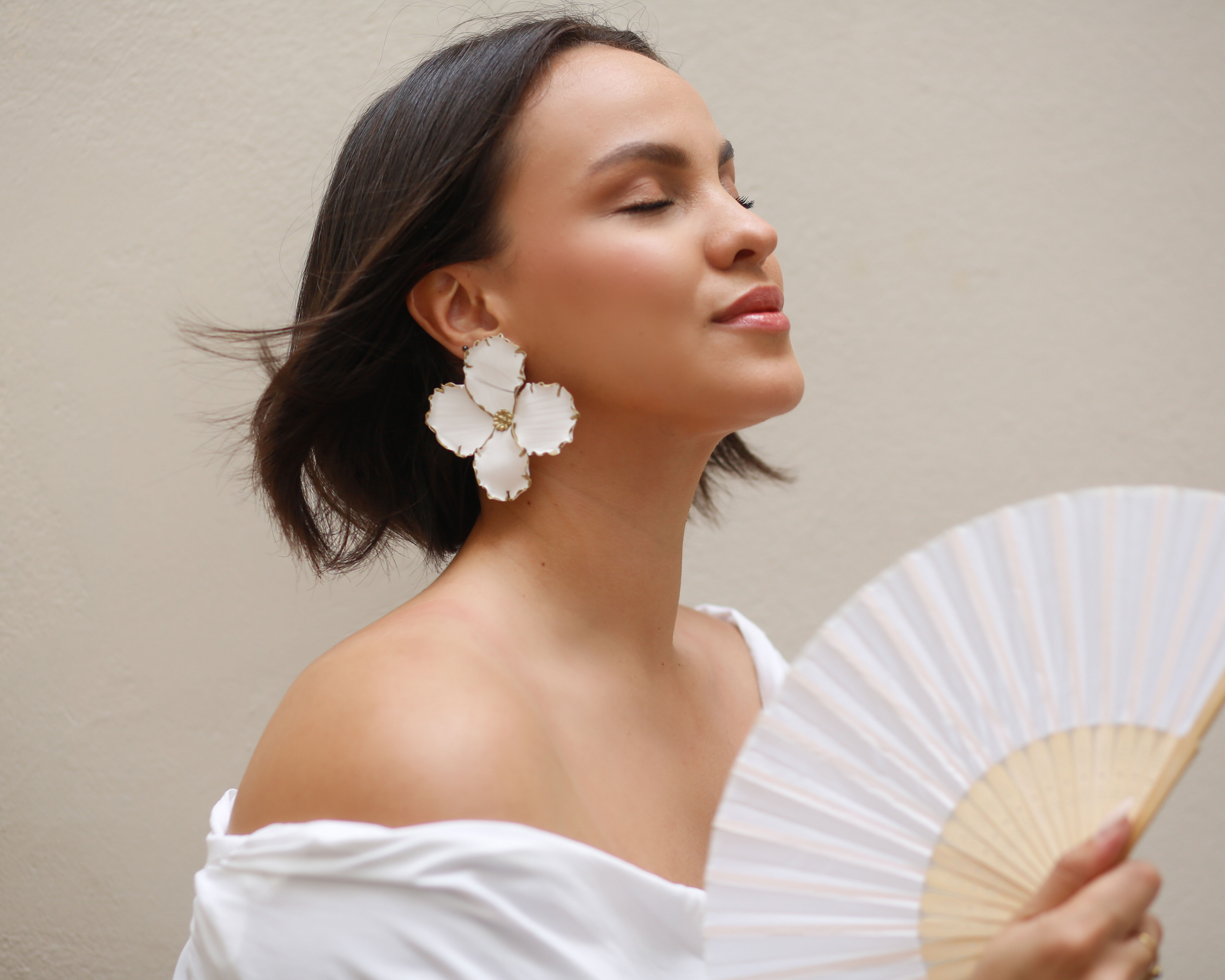 White Lily - Boucles d’oreilles