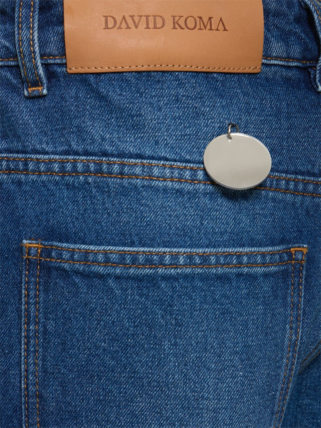 PANTALON EN JEAN PLEXI MIROIRS