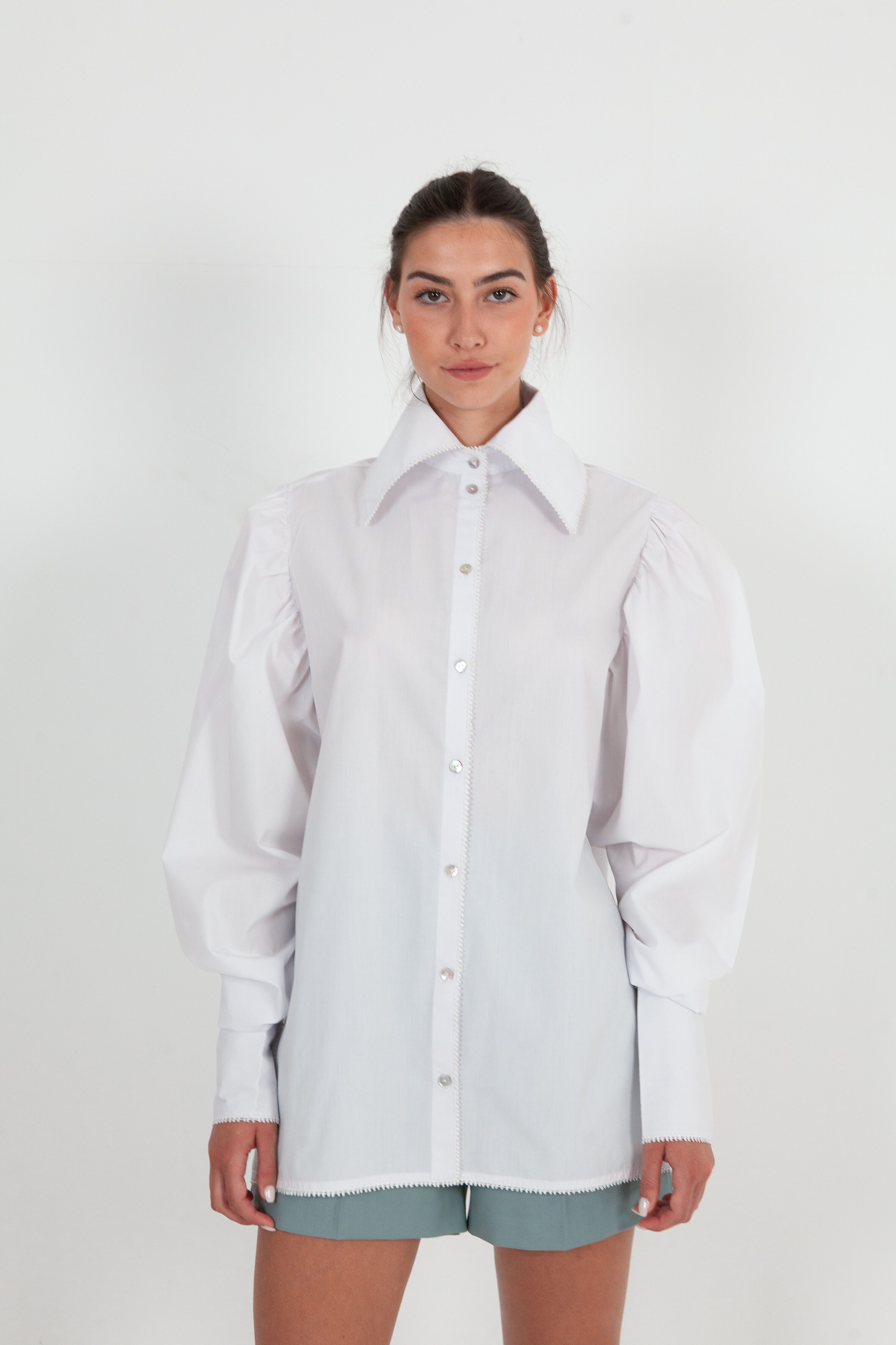 Chemise Oversize en Popeline de Coton