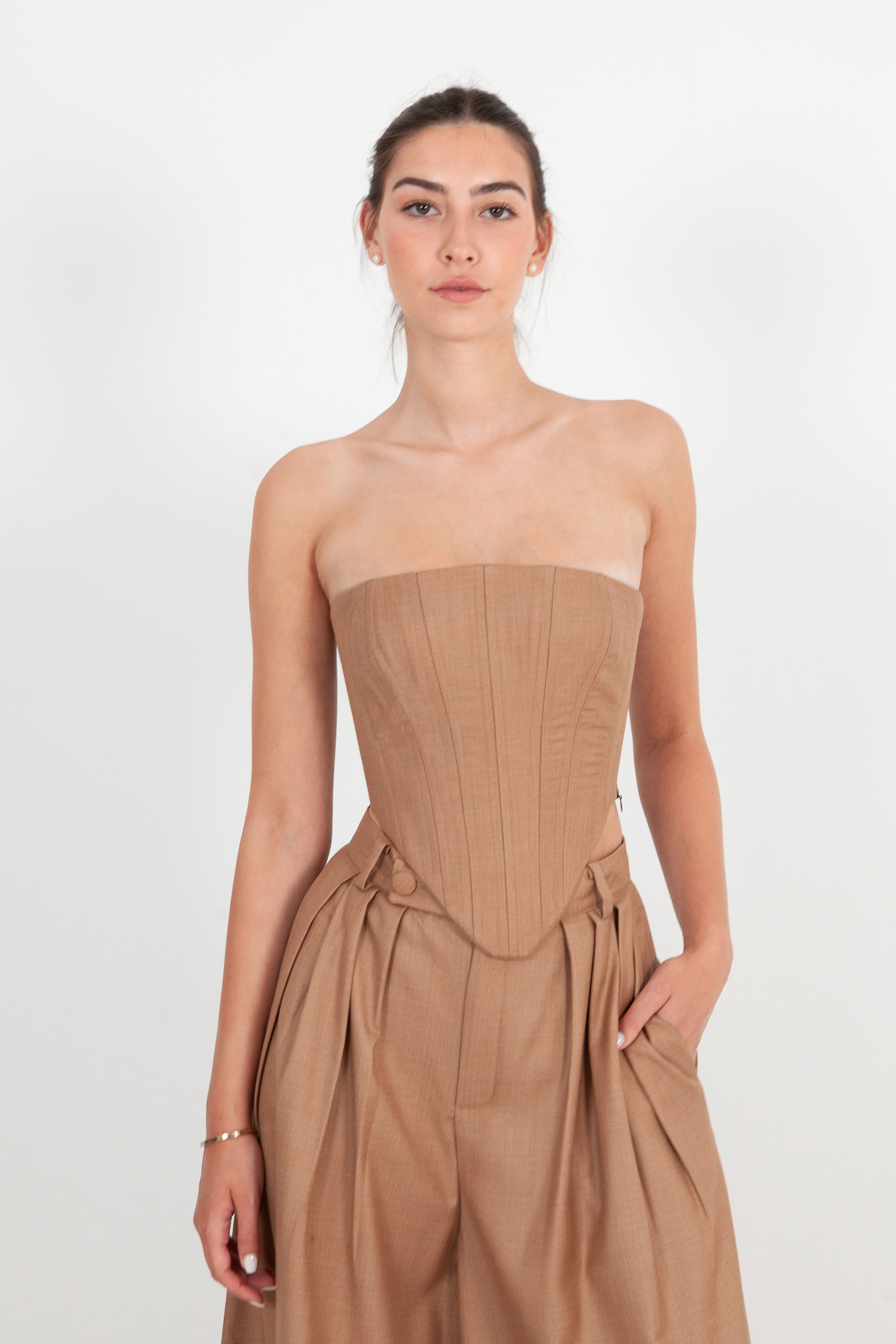Corset en Gabardine de Coton