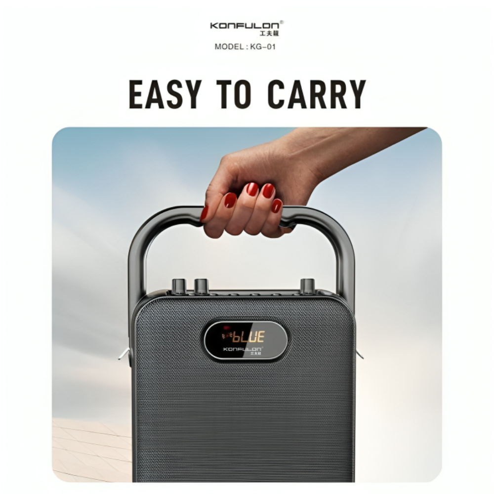 Haut-Parleur Konfulon avec Microphone Sans Fil – Bluetooth 5.0 thumbnail 2
