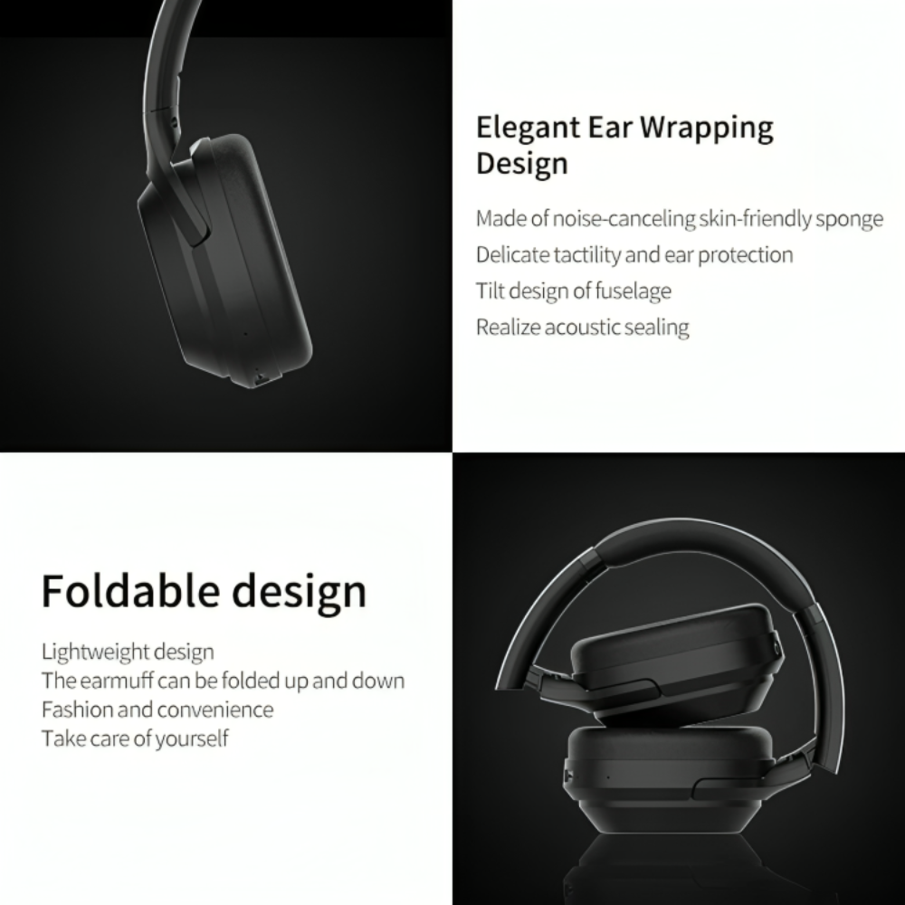 Casque Sans Fil Bluetooth 5.3 Avec Anc, Hi-fi Et Microphone Avec Anc, Hi-fi Et Microphone thumbnail 4