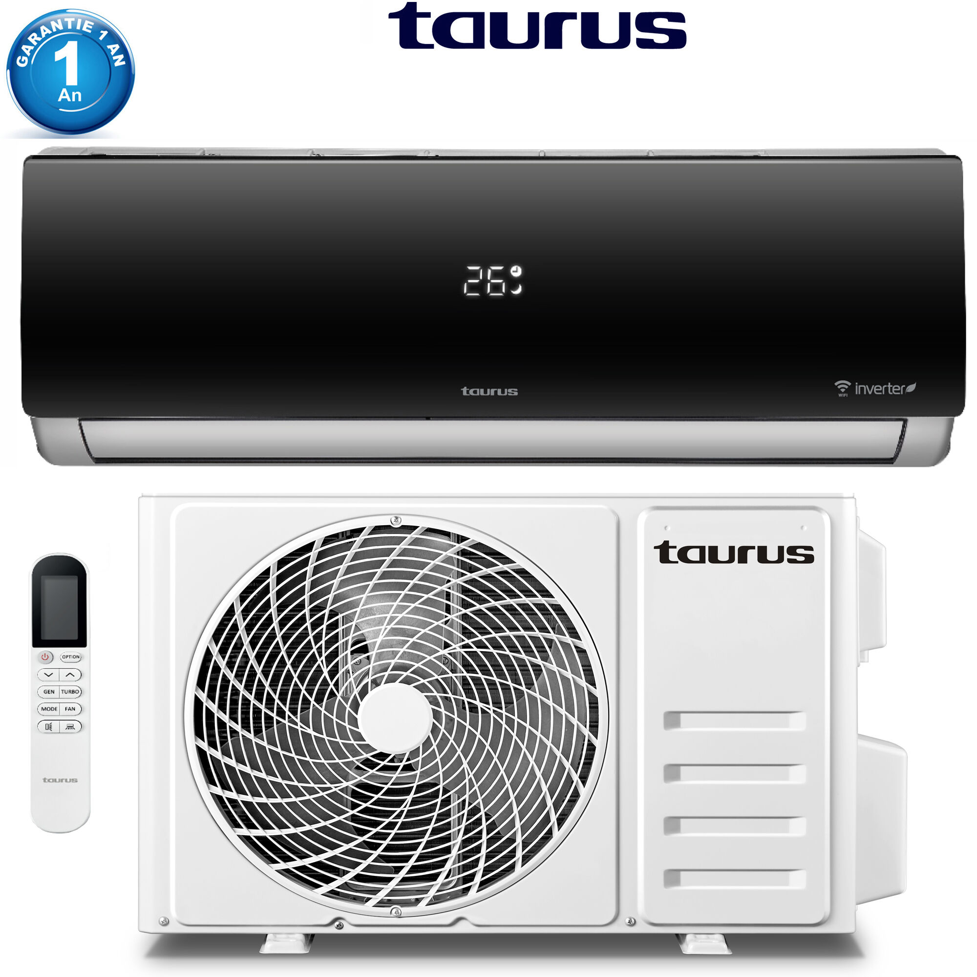 Climatiseur Split  AC12000 INVERTER NOIR