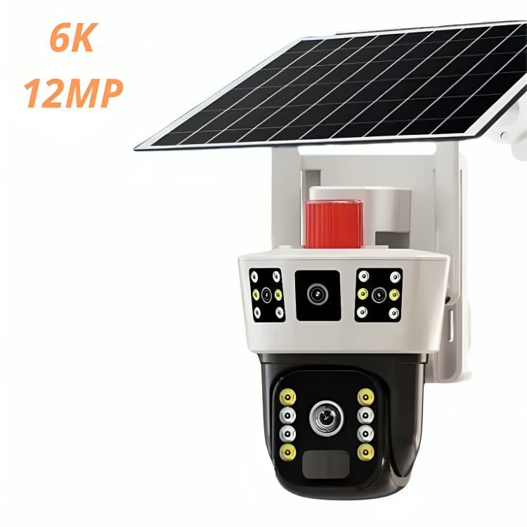 Caméra Solaire 4g Sans Fil 3 Lens 6k 12mp V380 Pro