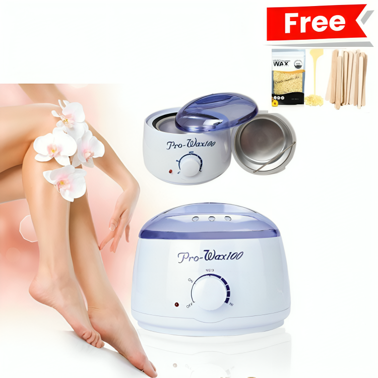 Chauffe-cire Chaude Pro Wax 100 + Cire Dépilatoire 100g Et X10 Spatules Pour Cire Gratuit thumbnail 1