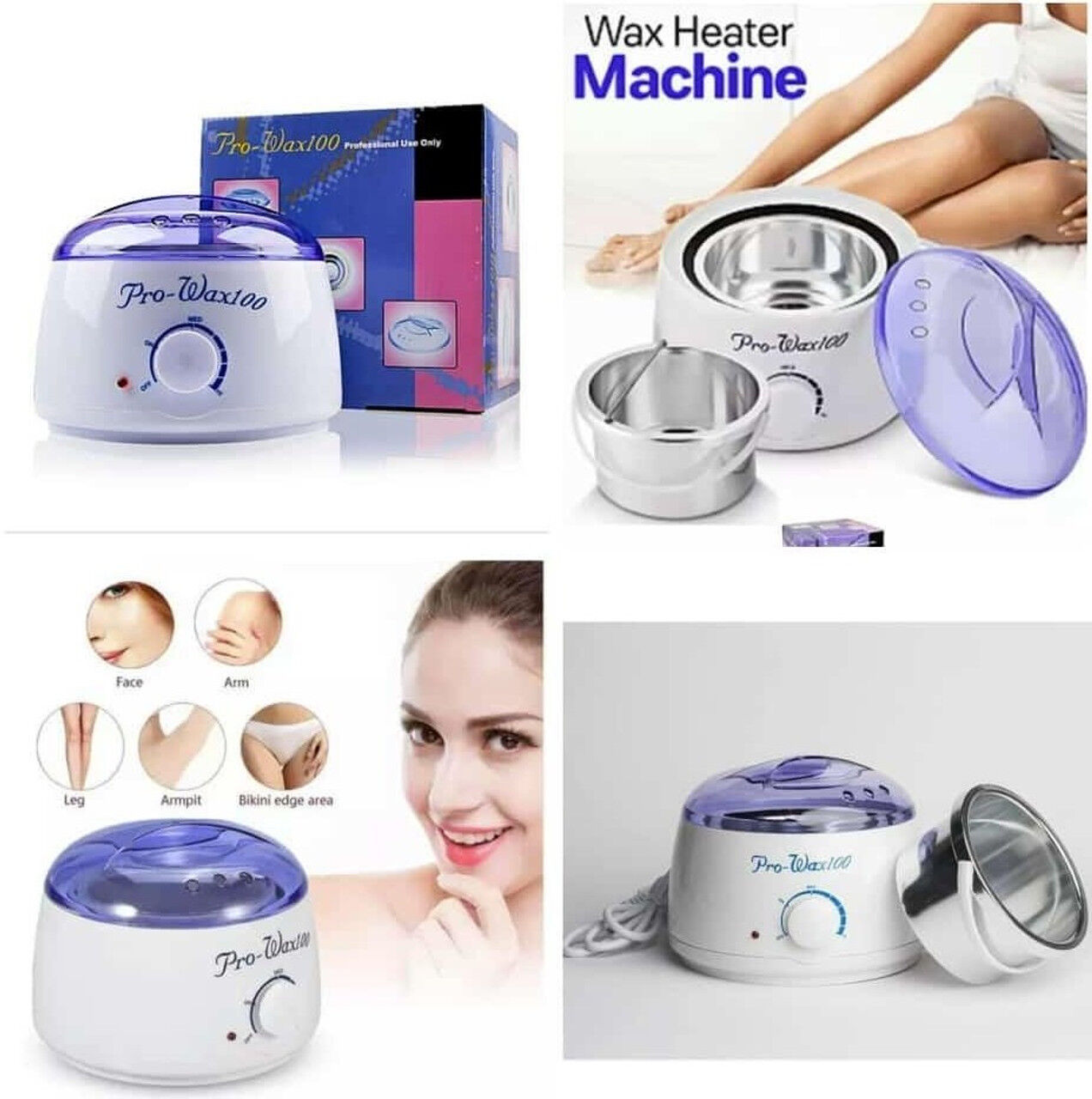 Chauffe-cire Chaude Pro Wax 100 + Cire Dépilatoire 100g Et X10 Spatules Pour Cire Gratuit thumbnail 2