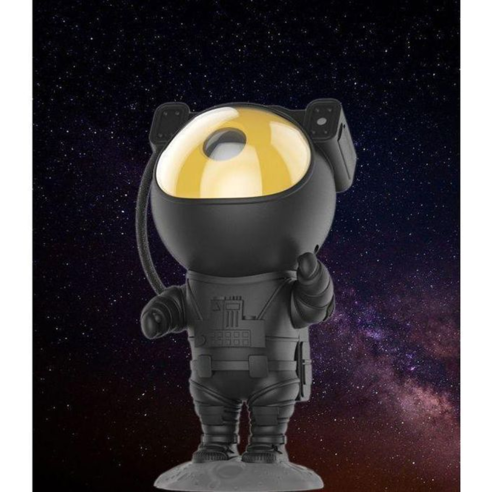 Astronaute Projecteur Détoiles Et Nébuleuses Noir Et Or thumbnail 1