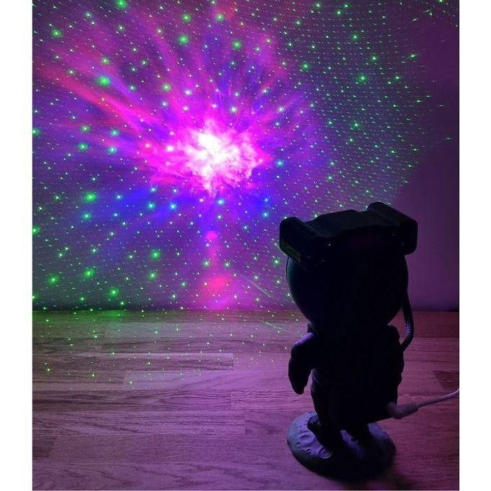 Astronaute Projecteur Détoiles Et Nébuleuses Noir Et Or thumbnail 2