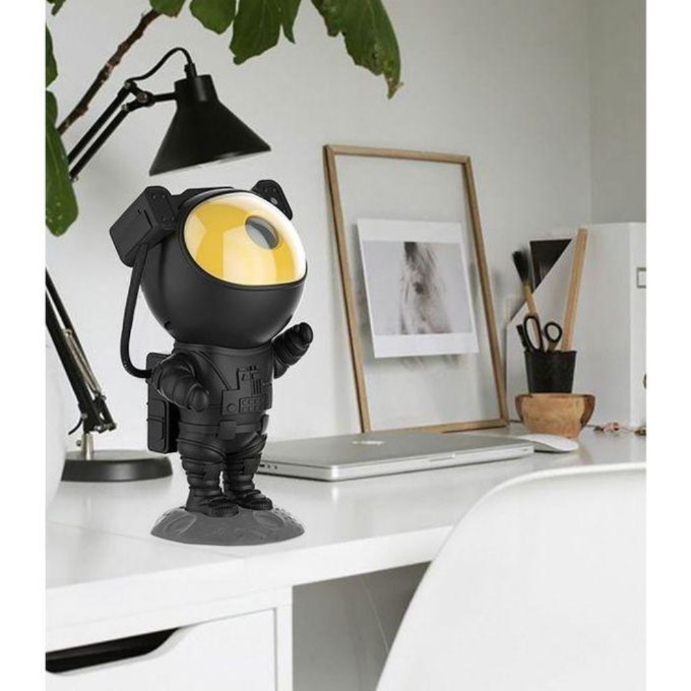 Astronaute Projecteur Détoiles Et Nébuleuses Noir Et Or thumbnail 3