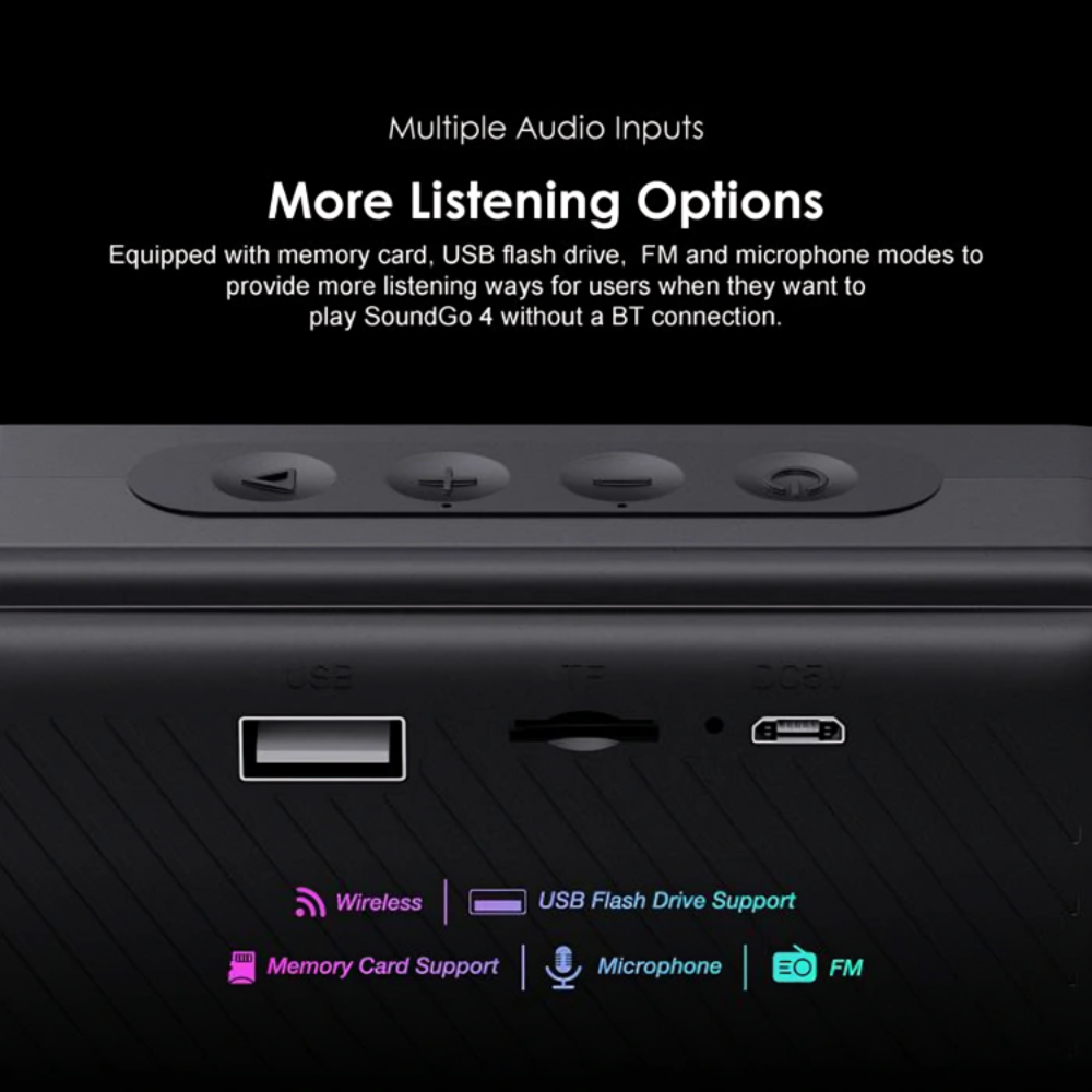 Soundgo 4 – Enceinte Sans Fil Ultra-portable Bluetooth