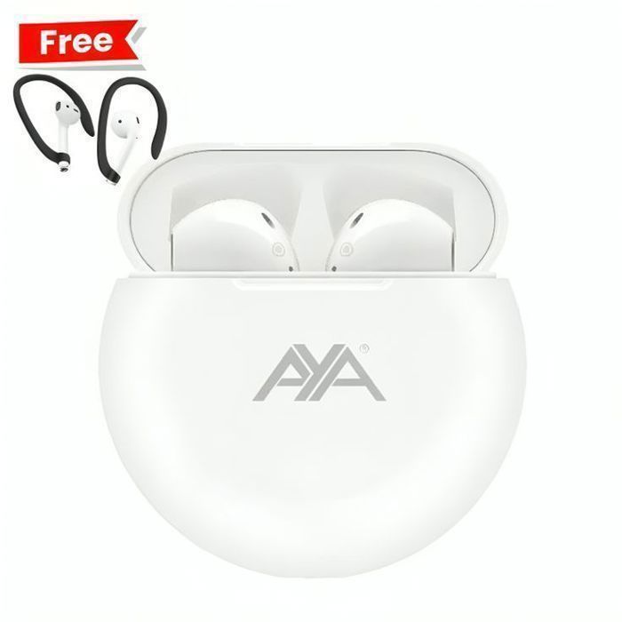 Ecouteur Sans Fil Bluetooth Original Aya Ep011 + Crochets Doreilles Sportifs Gratuit