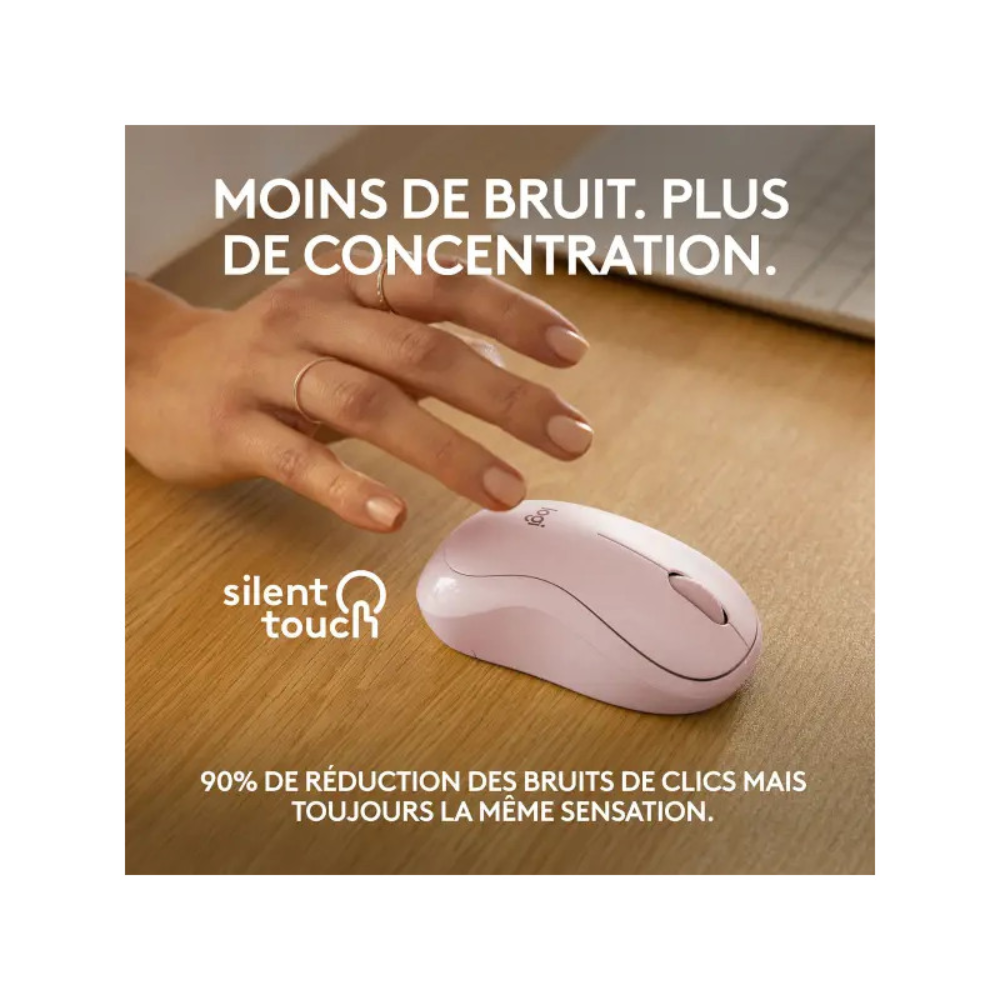 Souris Sans Fil Logitech M240 Silent - Rose