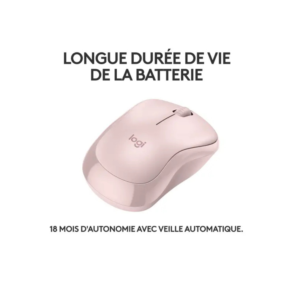 Souris Sans Fil Logitech M240 Silent - Rose thumbnail 3