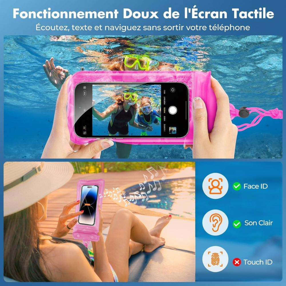Gardez Votre Téléphone Au Sec – Pochette Étanche Multi-activités thumbnail 3