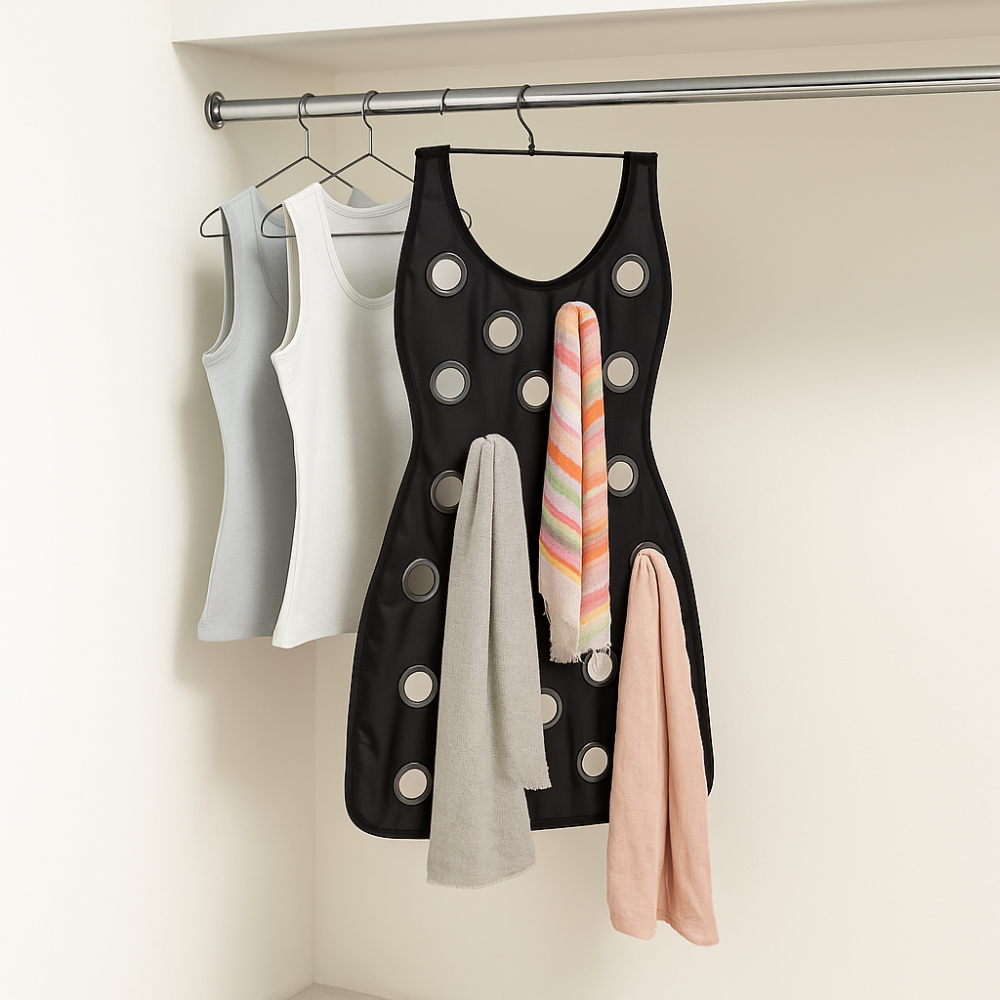 Organisateur d’Écharpes – Rangement Pratique et Gain de Place thumbnail 1