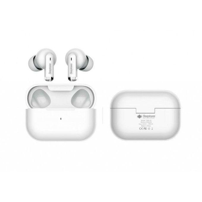 Ecouteur Sans Fil Bluetooth Original Deepbass Tws-x1 + Crochets Doreilles Sportifs Gratuit