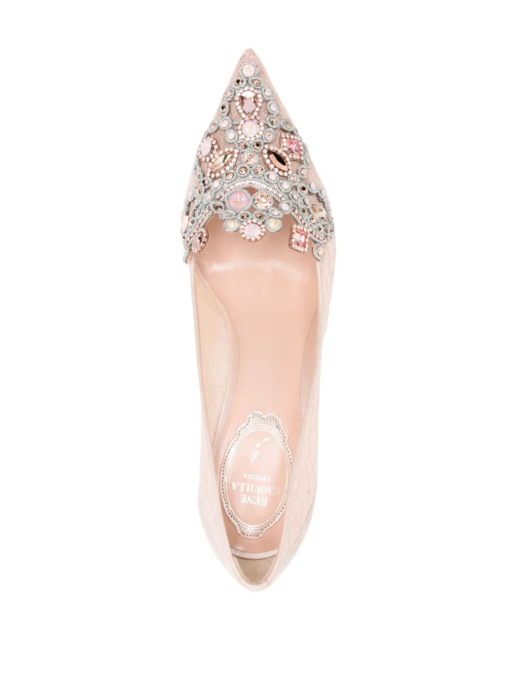 Escarpin à ornements en cristal 80 mm thumbnail 4